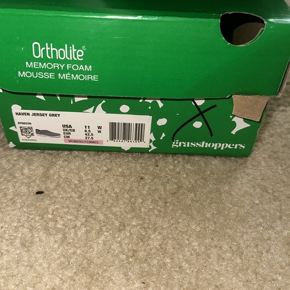 Ortholite Grasshopper grey slip on 11W - Picture 7 of 7